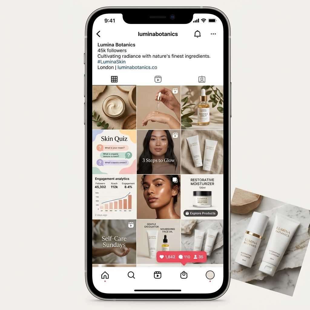 GlowSkin Instagram Growth